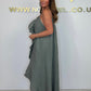Women's Spaghetti Strap Dress with Asymmetrical Hem