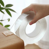 🧴 60% OFF NOW! ✨ Transparent Nano Magic Tape – Reusable, Double-Sided, Leaves No Residue & Strong Adhesion for Household Use 🏠