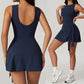 🔥Summer Hot Sale 50% OFF💕Women's Solid Knot Wrap Sports Tank Romper🏃‍♀️Casual Sportswear