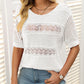 🎉🛍️Hot Sale 49% OFF💋Women's Round Neck Hollow Knit Crochet Short Sleeve Sweater