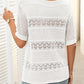 🎉🛍️Hot Sale 49% OFF💋Women's Round Neck Hollow Knit Crochet Short Sleeve Sweater