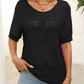 🎉🛍️Hot Sale 49% OFF💋Women's Round Neck Hollow Knit Crochet Short Sleeve Sweater