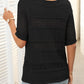 🎉🛍️Hot Sale 49% OFF💋Women's Round Neck Hollow Knit Crochet Short Sleeve Sweater
