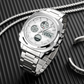 Men’s Analog Digital Steel Watch with Alarm