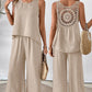 ✨2025 New Arrivals 50% OFF✨Sleeveless Top & Wide-Leg Pants Set