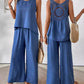 ✨2025 New Arrivals 50% OFF✨Sleeveless Top & Wide-Leg Pants Set