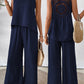 ✨2025 New Arrivals 50% OFF✨Sleeveless Top & Wide-Leg Pants Set