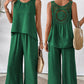 ✨2025 New Arrivals 50% OFF✨Sleeveless Top & Wide-Leg Pants Set