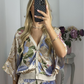 Women's V-Neck Top & Maxi Skirt 2-Piece Set