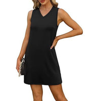 🎉🛍️Weekend Special👗Women’s V-Neck Tank Mini Dress