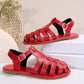Women's Fashionable Hollow Closed Toe Flat Sandals