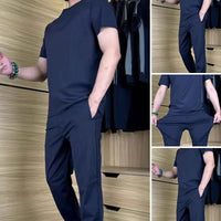 🔥Men's Casual Ice Silk Stretch Sports Suit✨