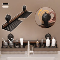 🔥Hot Sale 50% Off💥 Walnut Bathroom, Kitchen Suction Cup Shelf