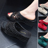 Women's Comfort Platform Wedge Cutout Sandal