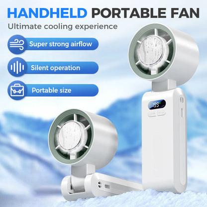 🔥HOT SALE🥳50K+ SOLD!❄️Handheld Portable Fan with Ice Cooler
