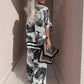 ⏳Time-limited Special⏰Women's Casual Printed V-Neck Top and Long Pants Set