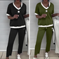 ✈️ Free shipping 💜Women's Casual V-Neck Top and Pants Set
