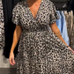 🔥Summer Hot Sale 50％ OFF💝Women’s Fashion Leopard Print Maxi Dress