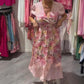 🔥Best Selling🔥Women's Elegant Floral Print V-Neck Long Dress