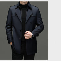 🔥50% discount🔥Men's Medium-Length Trench Coat with Detachable Inner