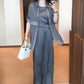 🌟 Women's 3-Piece Shirt Jacket, Vest and Pants Set