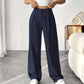 🏆2026 New Style 50% OFF💝Women's High Waisted Straight Leg Work Trousers with Side Pockets -✨Smart & Casual Look for Office and Beyond