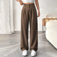 🏆2026 New Style 50% OFF💝Women's High Waisted Straight Leg Work Trousers with Side Pockets -✨Smart & Casual Look for Office and Beyond