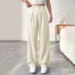 🏆2026 New Style 50% OFF💝Women's High Waisted Straight Leg Work Trousers with Side Pockets -✨Smart & Casual Look for Office and Beyond