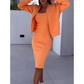Spaghetti Strap Bodycon Dress & Jacket Set