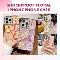 Shockproof Floral iPhone Phone Case