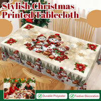 🎁Christmas Printed Tablecloth🌟Stylish Patterns + Premium Fabric, Ideal Gift for Home Decor Lovers!