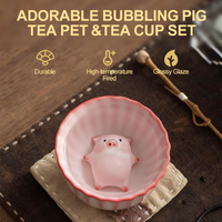 ✨Adorable Bubbling Pig Tea Pet &Tea Cup Set
