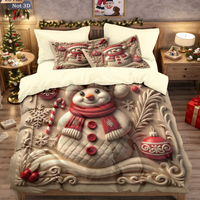 Festive Christmas 3-Piece Duvet Cover Set