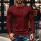 Gentlemanly and elegant Men’s Slim Fit Henley Long Sleeve T-Shirt