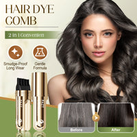 ⏳Limited-time offer❤ 2-in-1 Convenient Hair Dye Comb For Gray Hair