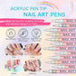 12-Color Professional Nail Art Pen Set