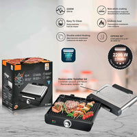 2200W Smokeless Indoor Grill with Non-Stick Plate