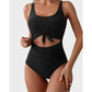 💃Women's Tummy Control Slimming Cutout Tie Knot One Piece Swimsuit👙