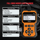 🔧 Plug it in and scan! Professional-grade OBD2 diagnostic tool.  Even beginners can easily maintain their vehicles.⚡