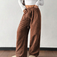 👖✨ 50% OFF! Casual Loose Fit Corduroy Trousers for Women – Wide-Leg, Adjustable Waist & Wrinkle-Resistant Retro Style— Free shipping for two pieces