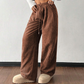 👖✨ 50% OFF! Casual Loose Fit Corduroy Trousers for Women – Wide-Leg, Adjustable Waist & Wrinkle-Resistant Retro Style— Free shipping for two pieces
