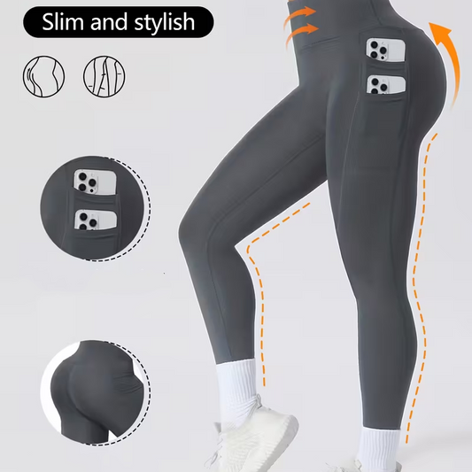 🎁New arrival 50% OFF💥 High-Waisted Tummy Control Yoga Pants with Pockets