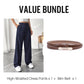 🏆2026 New Style 50% OFF💝Women's High Waisted Straight Leg Work Trousers with Side Pockets -✨Smart & Casual Look for Office and Beyond
