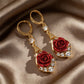 🌹 50% OFF NOW! ✨ Elegant Red Rose Drop Earrings – Romantic Design, High-Quality Finish & Perfect Gift 💝