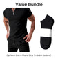 📢📢40% OFF !! ⏰Summer Casual Zip-Neck Shirt & Shorts Set