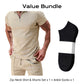 📢📢40% OFF !! ⏰Summer Casual Zip-Neck Shirt & Shorts Set