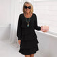 🎁New arrival 50% OFF💥Women's Layered Ruffle Long Sleeve Dress