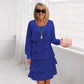 🎁New arrival 50% OFF💥Women's Layered Ruffle Long Sleeve Dress
