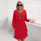 🎁New arrival 50% OFF💥Women's Layered Ruffle Long Sleeve Dress