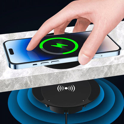 🔥Super Convenient 🔥 Under-Desk Hidden Wireless Charger